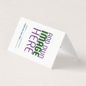 MODERN BEWERKBAAR EENVOUDIG WIT AFBEELDING TEKST S KAART (Voorkant)