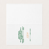 MODERN BEWERKBAAR EENVOUDIG WIT AFBEELDING TEKST S KAART (Binnenkant ongevouwen)