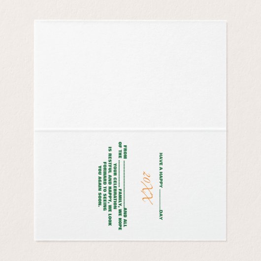 MODERN BEWERKBAAR EENVOUDIG WIT AFBEELDING TEKST S KAART (Binnenkant ongevouwen)