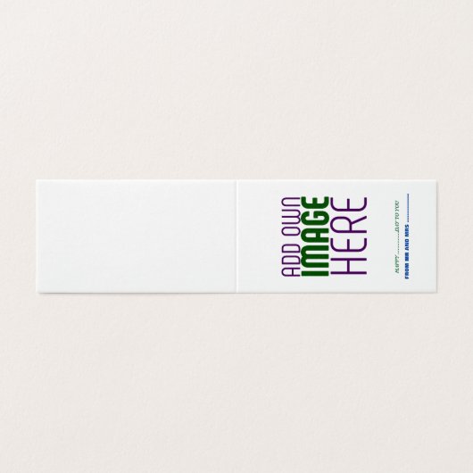 MODERN BEWERKBAAR EENVOUDIG WIT AFBEELDING TEKST S KAART (Buitenkant ongevouwen)