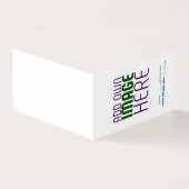 MODERN BEWERKBAAR EENVOUDIG WIT AFBEELDING TEKST S KAART (Buitenkant)