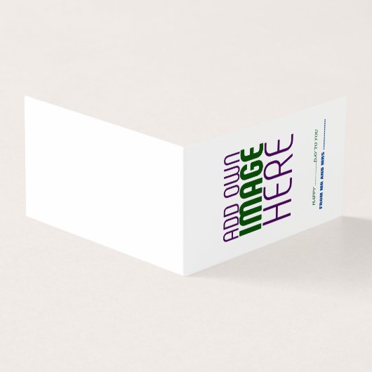 MODERN BEWERKBAAR EENVOUDIG WIT AFBEELDING TEKST S KAART (Buitenkant)