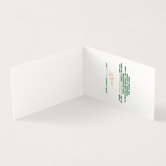 MODERN BEWERKBAAR EENVOUDIG WIT AFBEELDING TEKST S KAART (Binnen)