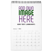 MODERN BEWERKBAAR EENVOUDIG WIT AFBEELDING TEKST S KALENDER (Jan 2026)