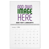 MODERN BEWERKBAAR EENVOUDIG WIT AFBEELDING TEKST S KALENDER (Jan 2026)