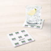 MODERN BEWERKBAAR EENVOUDIG WIT AFBEELDING TEKST S KARTONNEN ONDERZETTERS (Insitu)