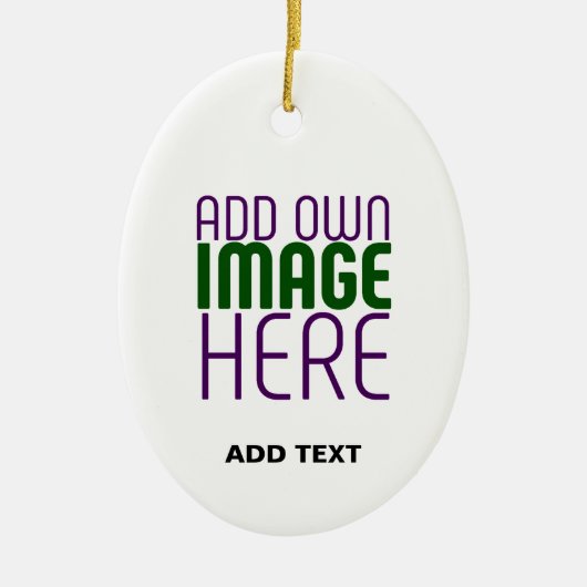 MODERN BEWERKBAAR EENVOUDIG WIT AFBEELDING TEKST S KERAMISCH ORNAMENT (Voorkant)