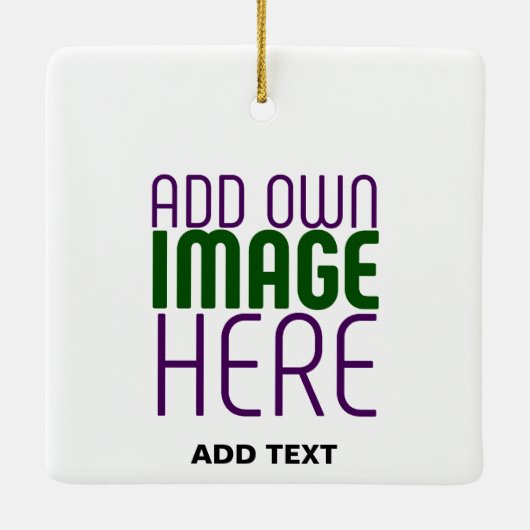 MODERN BEWERKBAAR EENVOUDIG WIT AFBEELDING TEKST S KERAMISCH ORNAMENT (Achterkant)