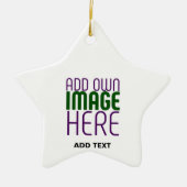 MODERN BEWERKBAAR EENVOUDIG WIT AFBEELDING TEKST S KERAMISCH ORNAMENT (Voorkant)