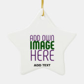 MODERN BEWERKBAAR EENVOUDIG WIT AFBEELDING TEKST S KERAMISCH ORNAMENT (Achterkant)