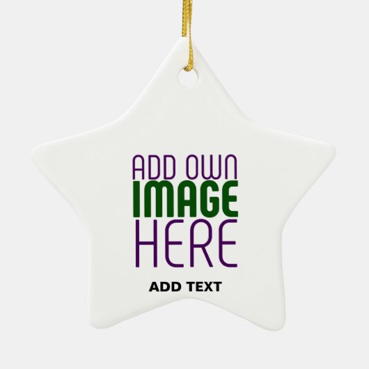 MODERN BEWERKBAAR EENVOUDIG WIT AFBEELDING TEKST S KERAMISCH ORNAMENT (Achterkant)