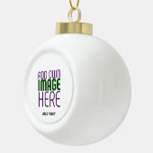 MODERN BEWERKBAAR EENVOUDIG WIT AFBEELDING TEKST S KERAMISCHE BAL ORNAMENT (Rechts)