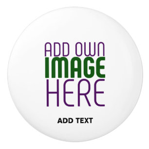 MODERN BEWERKBAAR EENVOUDIG WIT AFBEELDING TEKST S KERAMISCHE KNOP