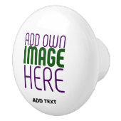 MODERN BEWERKBAAR EENVOUDIG WIT AFBEELDING TEKST S KERAMISCHE KNOP (Rechts)