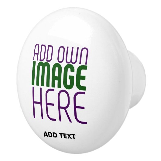 MODERN BEWERKBAAR EENVOUDIG WIT AFBEELDING TEKST S KERAMISCHE KNOP (Rechts)