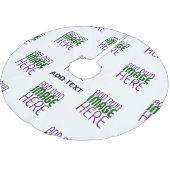 MODERN BEWERKBAAR EENVOUDIG WIT AFBEELDING TEKST S KERSTBOOM ROK (Gekanteld)