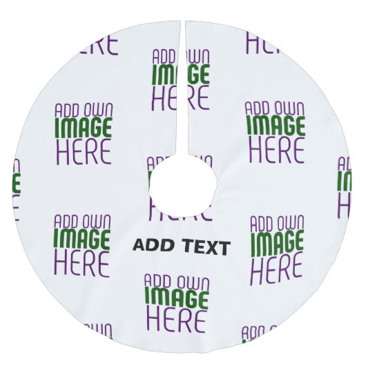 MODERN BEWERKBAAR EENVOUDIG WIT AFBEELDING TEKST S KERSTBOOM ROK (Voorkant)