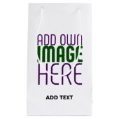 MODERN BEWERKBAAR EENVOUDIG WIT AFBEELDING TEKST S KLEIN CADEAUZAKJE (Voorkant)