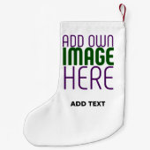 MODERN BEWERKBAAR EENVOUDIG WIT AFBEELDING TEKST S KLEINE KERSTSOK (Achterkant)