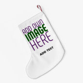 MODERN BEWERKBAAR EENVOUDIG WIT AFBEELDING TEKST S KLEINE KERSTSOK (Achterkant (Hangend))