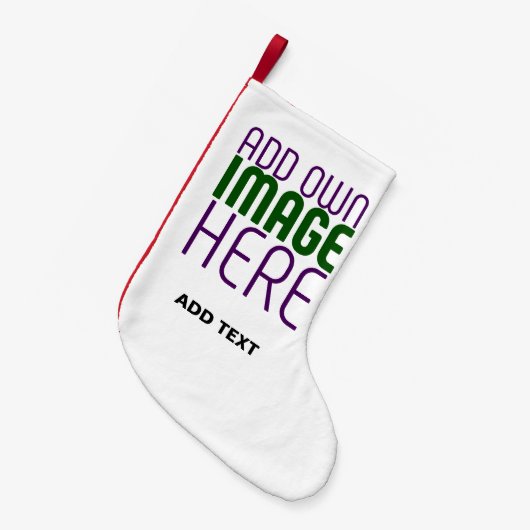 MODERN BEWERKBAAR EENVOUDIG WIT AFBEELDING TEKST S KLEINE KERSTSOK (Voorkant (Hangend))