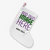 MODERN BEWERKBAAR EENVOUDIG WIT AFBEELDING TEKST S KLEINE KERSTSOK (Voorkant (Hangend))