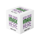 MODERN BEWERKBAAR EENVOUDIG WIT AFBEELDING TEKST S KUBUS (Voorkant hoekig)