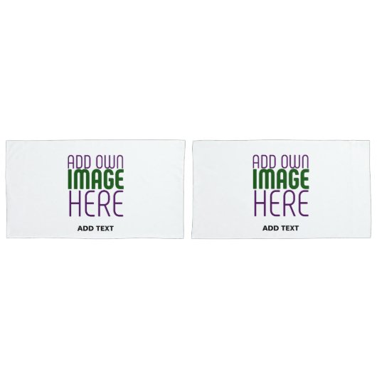 MODERN BEWERKBAAR EENVOUDIG WIT AFBEELDING TEKST S KUSSENSLOOP (Voorkant-Set)