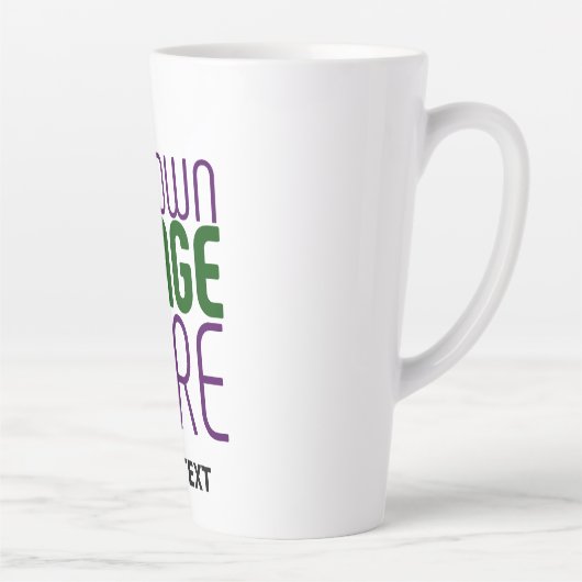 MODERN BEWERKBAAR EENVOUDIG WIT AFBEELDING TEKST S LATTE MOK (Rechts)