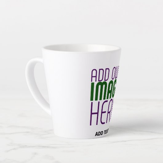 MODERN BEWERKBAAR EENVOUDIG WIT AFBEELDING TEKST S LATTE MOK (Linkerhoek)