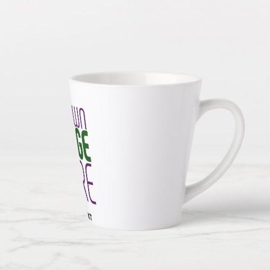 MODERN BEWERKBAAR EENVOUDIG WIT AFBEELDING TEKST S LATTE MOK (Rechts)