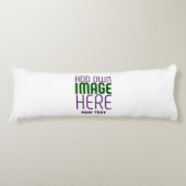 MODERN BEWERKBAAR EENVOUDIG WIT AFBEELDING TEKST S LICHAAMSKUSSEN (Voorkant)