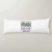 MODERN BEWERKBAAR EENVOUDIG WIT AFBEELDING TEKST S LICHAAMSKUSSEN (Voorkant)