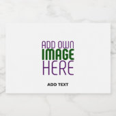 MODERN BEWERKBAAR EENVOUDIG WIT AFBEELDING TEKST S LIKEURFLES ETIKET (Enkel label)