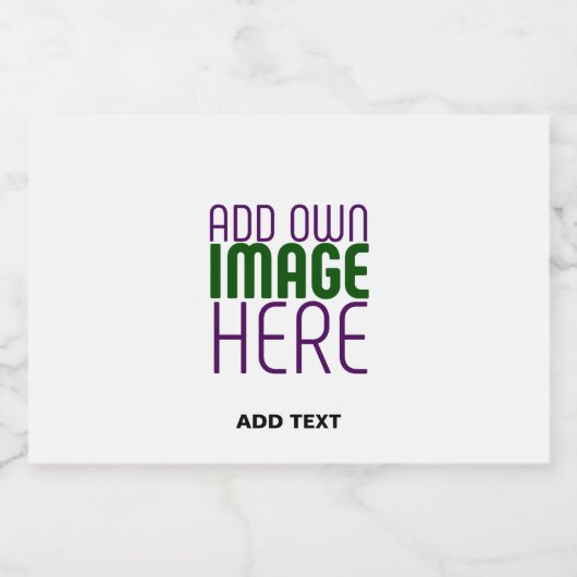 MODERN BEWERKBAAR EENVOUDIG WIT AFBEELDING TEKST S LIKEURFLES ETIKET (Enkel label)