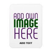 MODERN BEWERKBAAR EENVOUDIG WIT AFBEELDING TEKST S MAGNEET (Verticaal)