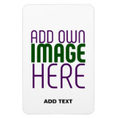 MODERN BEWERKBAAR EENVOUDIG WIT AFBEELDING TEKST S MAGNEET (Verticaal)