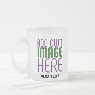 MODERN BEWERKBAAR EENVOUDIG WIT AFBEELDING TEKST S MATGLAS KOFFIEMOK