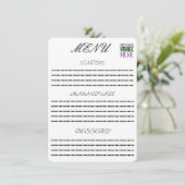 MODERN BEWERKBAAR EENVOUDIG WIT AFBEELDING TEKST S MENU (Staand voorkant)