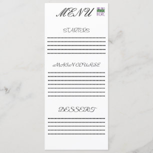 MODERN BEWERKBAAR EENVOUDIG WIT AFBEELDING TEKST S MENU