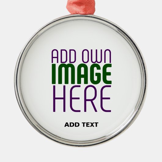 MODERN BEWERKBAAR EENVOUDIG WIT AFBEELDING TEKST S METALEN ORNAMENT (Voorkant)