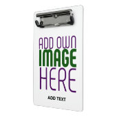 MODERN BEWERKBAAR EENVOUDIG WIT AFBEELDING TEKST S MINI KLEMBORD (Angled2)