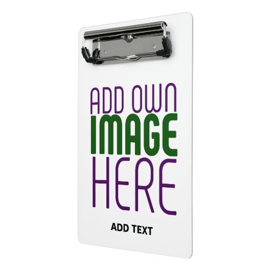 MODERN BEWERKBAAR EENVOUDIG WIT AFBEELDING TEKST S MINI KLEMBORD (Angled2)