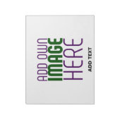 MODERN BEWERKBAAR EENVOUDIG WIT AFBEELDING TEKST S NOTITIEBLOK (Linkerzijde)