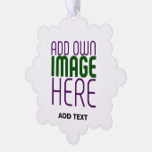 MODERN BEWERKBAAR EENVOUDIG WIT AFBEELDING TEKST S ORNAMENT KAART (Links)