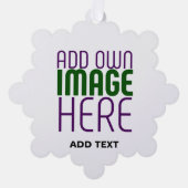 MODERN BEWERKBAAR EENVOUDIG WIT AFBEELDING TEKST S ORNAMENT KAART (Voorkant)