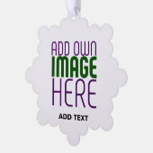MODERN BEWERKBAAR EENVOUDIG WIT AFBEELDING TEKST S ORNAMENT KAART (Links)