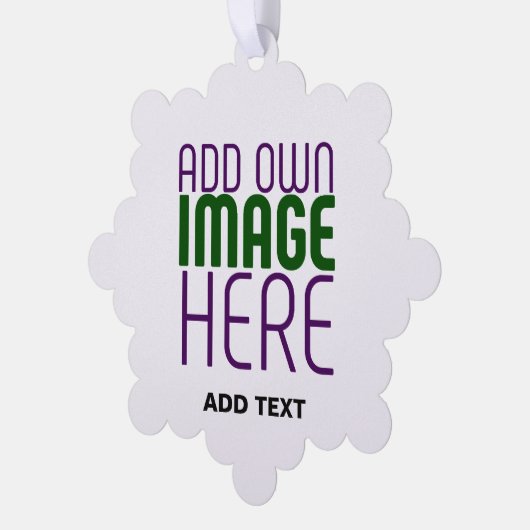 MODERN BEWERKBAAR EENVOUDIG WIT AFBEELDING TEKST S ORNAMENT KAART (Links)