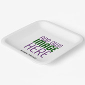 MODERN BEWERKBAAR EENVOUDIG WIT AFBEELDING TEKST S PAPIEREN BORDJE (Gebogen)