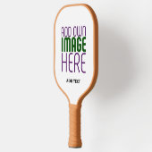 MODERN BEWERKBAAR EENVOUDIG WIT AFBEELDING TEKST S PICKLEBALL PADDLE (Links)